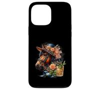 Horse Derby Party Mint Julep Chapeau de Cocktail Floral Coque pour iPhone 13 Pro Max