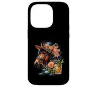 Horse Derby Party Mint Julep Chapeau de Cocktail Floral Coque pour iPhone 14 Pro