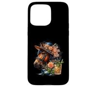 Horse Derby Party Mint Julep Chapeau de Cocktail Floral Coque pour iPhone 15 Pro Max