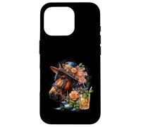 Horse Derby Party Mint Julep Chapeau de Cocktail Floral Coque pour iPhone 16 Pro