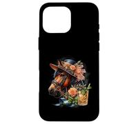 Horse Derby Party Mint Julep Chapeau de Cocktail Floral Coque pour iPhone 16 Pro Max