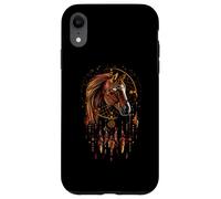 Horse Dreamcatcher Native American Indian Feathers Arts Coque pour iPhone XR