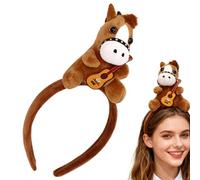 Horse Ears Headband Comfortable Accessory with Violin Decoration Cute Costume Horse Ears Headwear for Kids Birthdays Parties Holidays Stage Performances Role Playing Spring Festival Fun Fashionable
