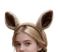 Horse Ears Headband Cosplay - Plush Dress Up Headpiece,Holiday Cosplay Hairhoop,for Kids Young Adults Halloween Costume Parties Stage Performance Photography Content Creators Carnival