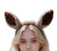 Horse Ears Headband - Plush Dress Up Headpiece, Cute Animal Ears Hairband, Soft Comfort Instant Costume Feature for Kids Young Adults, Novelty Accessories, Stage Performance Photography