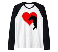 Horse Equestrian J'adore Horses Red Heart Manche Raglan