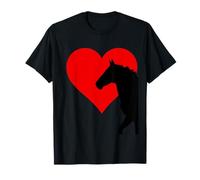 Horse Equestrian J'adore Horses Red Heart T-Shirt