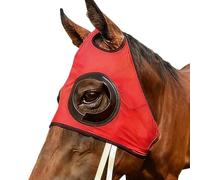 Horse Eye Cover - Blinker Hood | 60x35cm Polyester PU Mesh Blinders with Sandproof Function, Lightweight Equine Accessory with Comfortable Fit, Outdoor Riding Training Competition
