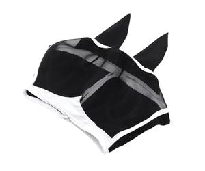 Horse Fly Control Masque - Breathable Mesh UV Shield, Half-Face Fly Cover with Ears, Elastic Strap Horse Flys | Durable Protection Gear for Livestock Cow Farm Stable All Season Outdoor Pro