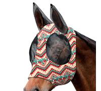 Horse Fly Masque, Cobs Face Shield, Mesh Ear Nose Cover, Breathable Lightweight Fabric, Full Face Protection, Outdoor Riding Or Grazing Use, Size M/l, Gray, 1 Piece