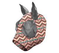 Horse Fly Masque, Cobs Face Shield, Mesh Ear Nose Cover, Breathable Lightweight Fabric, Full Face Protection, Outdoor Riding Or Grazing Use, Size M/l, Gray, 1 Piece