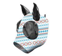 Horse Fly Shield, Smooth Elasticity Fly Shield, UV Protection Breathable Soft Face Covering for Comfort and Protection During Training, Clear Seeing for Riding Outdoors, 25x25x3cm
