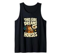 Horse Girl Dreams Horse Lover Equestrian Débardeur