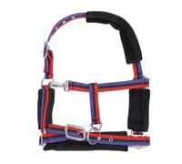 Horse Halter | Tough Nylon with Adjustable Chin & Throat Snap | Comfortable Training Halter for Equestrian Riding / Daily Use / Beginners | Resilient Horse Gear (Medium Suitable for 1.1 - 1.3m / 3.6