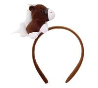 Horse Headband - Animal Costume Accessory for Dress Up | Soft Fabric with Plush Ears Mane Design, Fun Party Headwear for Kids Adults Halloween Cosplay Themed Events and School Performances