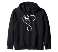 Horse Heart Love Funny Horse Mom Horse Riding Fun Horse Girl Sweat à Capuche
