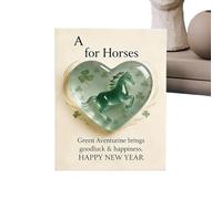 Horse Hug Keepsake - (Paper Acrylic Material) 2D Motivational Token, Portable Encouragement Message Card, Inspirational Positivity Gift | Thoughtful Support Choice for Kids Teens Adults Students Work