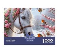 Horse Jigsaw Puzzles for Adultssteed 1000 Piece Jigsaw Puzzles for Adults Educational Game Decompression Jigsaw Puzzle Suitable for Wall Decoration and Gifts Challenging Colourful