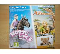 Horse Life 3 Mon haras, Mes Chevaux / SOS Animaux Mission En Afrique Triple Pack Jeu Vidéo Nintendo DS!
