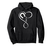 Horse Lover Heart Horseshoe Love Horses Girls Womens Sweat à Capuche