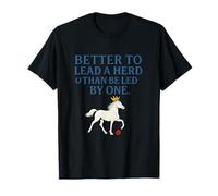Horse Lovers Laisse couronnée Humour Cheval T-Shirt