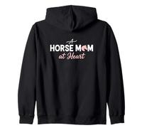Horse Mom at Heart Equestrian Passion Rider Sweat à Capuche