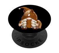 Horse Mom GNOME for Women and Just A Girl Who Loves Horses PopSockets PopGrip Adhésif