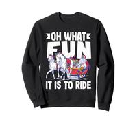 Horse Oh What Fun It is to Ride Noël Filles Femmes Sweatshirt
