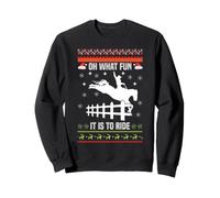Horse Oh What Fun It is to Ride Pyjama de Noël d'hiver Sweatshirt