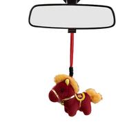 Horse Ornament For Women - 12cm Short Plush PP Cotton Detachable Rope Keepsake, Elegant Figure | Long Lasting Mascot Design With Decorative Appeal For Friends Colleagues Birthday Festival Home Travel