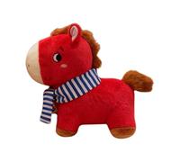 Horse Peluche 2026 Rouge Du Nouvel An
