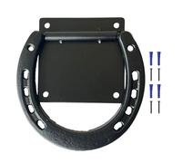 Horse Pull Back Ring, Tie Down Ring, Sturdy Barn Hardware with Expansion Screws, Secure Mounting for Outdoor Fence, Stable, Animal Containment, Pasture, Riding Area, 4.92x4.33 inches