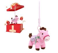 Horse Purse Charm 2026 | Adorable Plush Decoration Ornament For Girls Women Car | Keychain Purse Accessory For Valentines Christmas New Boyfriend | Soft Plush Charm For Backpack Bag Or Vehicle Use Of