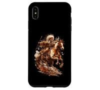 Horse Rider Indigenous Indian Native American Horse Coque pour iPhone XS Max