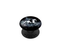 Horse Riding Design with Celestial Starry Night Sky PopSockets PopGrip Adhésif