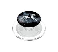 Horse Riding Design with Celestial Starry Night Sky PopSockets PopGrip pour MagSafe