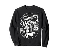 Horse Riding Retirement Equestrian Trail Sunset Sweatshirt