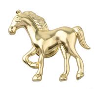 Horse Shape Zinc Alloy Cabinet Knob Gold Finish(Gold) | Vintage silver , multi-layer plating, rust resistant, decorative drawer pull, bedroom furniture