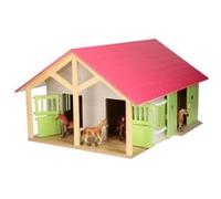 Horse stable Pink with 2 boxes and storage Multicolore G
