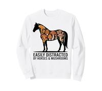 Horse Stuff Champignons Chevaux Sauvages Cheval drôle d'équitation Sweatshirt