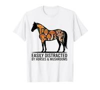 Horse Stuff Champignons Chevaux Sauvages Cheval drôle d'équitation T-Shirt