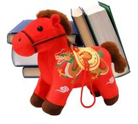 Horse Stuffed Animal,Festive Soft Comfortable Doll 2026 - Cute Horse Stuffed Animal - For Birthday Chinese New Year Celebration Home Decor Nursery Room Party Collection Comfortable Lightweight Display
