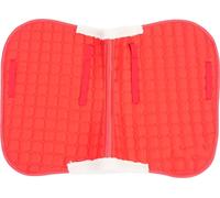 Horse Tapis de selle absorbant la transpiration et ne glissant pas, confortable, élégant, 3D, siège d'équitation rouge