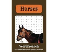 Horse Word Search Puzzle Book: Easy to Read Print about Horses, Horseback Riding, Horse Racing, Stables, Riding Gear, Horse Breeds, Trail Riding, ... | 50+ Puzzles for Vacations and Relaxation