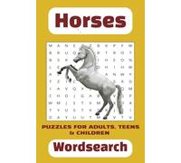 Horse Word Search Puzzle Book: Wood Search Puzzle, Adults & Kids, Word Searches with Easy to Read Print About Horses, Horse Racing, Horse Word Search ... Puzzles, Gifts, learning, fun, brain exercise