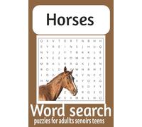 Horse Word Search Puzzle Book: Word search with easy to read print about, horses, horse racing, animals and 50+puzzles gift for holidays studies free time