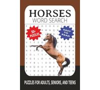 Horse Word Search Puzzle Book: Word Search with Easy to Read Print about Horses, Horseback Riding , Horse Racing and More | 6x9 inches, 110 pages | ... Gift for Vacations, Holidays and Relax Times