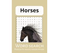 Horse Word Search Puzzle Book: Word Searches with Easy to Read Print about Horse, Horseback Riding, Horse Racing and More |6x9 inches, 110 pages |50+ ... Gift for Vacations, Holidays and Free Times