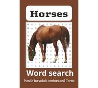 Horse Word Search Puzzle Book: Word Searches with Easy to read Print about Horseback Riding Horse Riding and more | 6x9 inches, 110 pages | 50+ puzzles .....Gift for Vacation, Holidays and Free Time