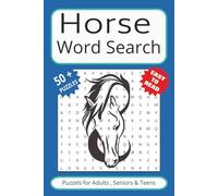 Horse Word Search Puzzle Book: Word Searches with Easy to Read Print about Horses, Animals, Horse back riding and More | 6x9 inches, 110 pages | ... … Gift for Vacations, Holidays and free Times